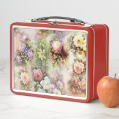 Vintage Blume Metall Brotdose (Beispiel)