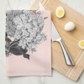 Vintage Blume mit Dusty Pink Geschirrtuch (Viertel Falte)