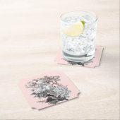 Vintage Blume mit Dusty Pink Untersetzer (Vor Ort)