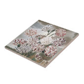 Vintage Blume mit variierter Narbenkarnation mit g Fliese (Seite)