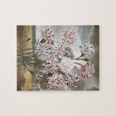 Vintage Blume mit variierter Narbenkarnation mit g Puzzle (Horizontal)