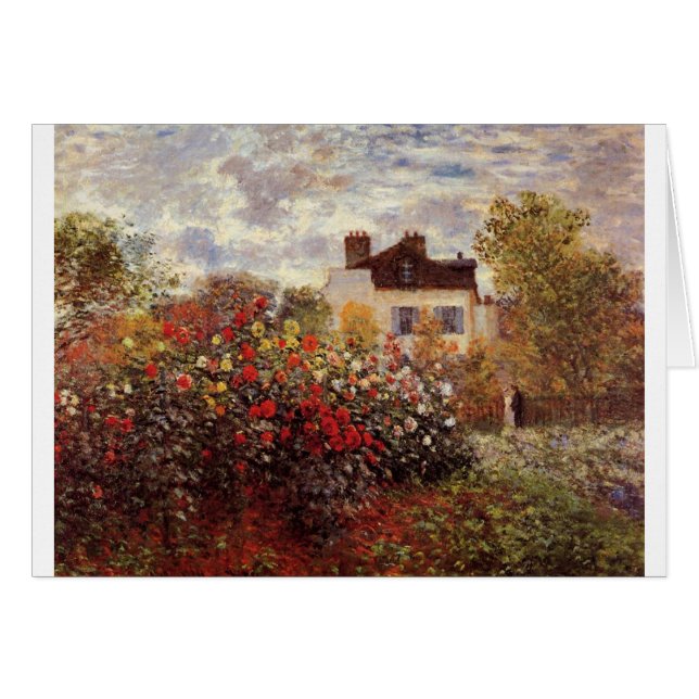 Vintage Blume monet-s-garden-in-argenteuil-sun (Vorderseite (Horizontal))