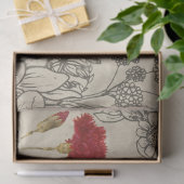 Vintage Blume Moths und Ephemera Decoupage Seidenpapier (Geschenk)