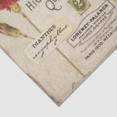 Vintage Blume Moths und Ephemera Decoupage Seidenpapier (Detail)