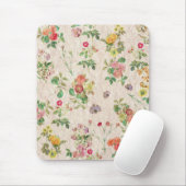 Vintage Blume Mousepad (Mit Mouse)