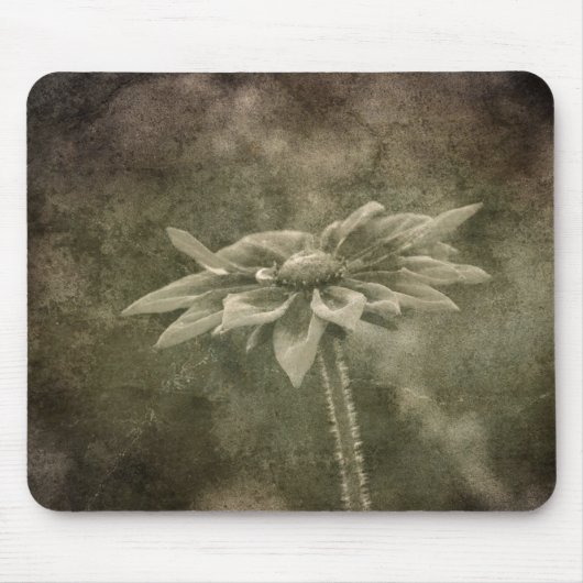 Vintage Blume Mousepad (Vorne)