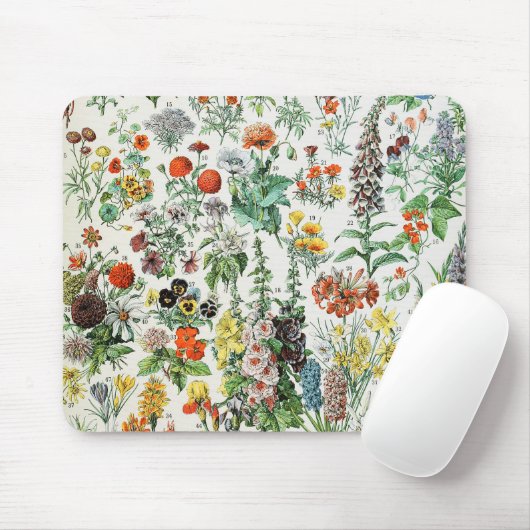 Vintage Blume Mousepad (Mit Mouse)