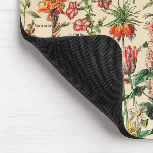 Vintage Blume Mousepad (Ecke)