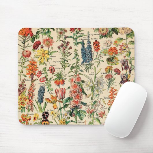 Vintage Blume Mousepad (Mit Mouse)