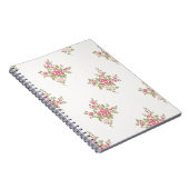 Vintage Blume-Muster-Notebook Notizblock (Rechte Seite)