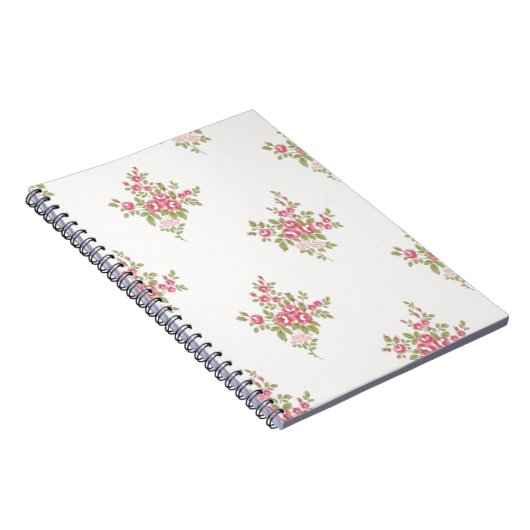 Vintage Blume-Muster-Notebook Notizblock (Rechte Seite)