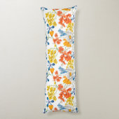 Vintage Blume Muster Seitenschläferkissen (Rückseite (Vertikal))