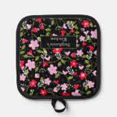 Vintage Blume Muster Topflappen (Vorderseite)