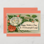 Vintage Blume Muttertag Postkarte (Vorne/Hinten)