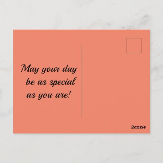 Vintage Blume Muttertag Postkarte (Rückseite)