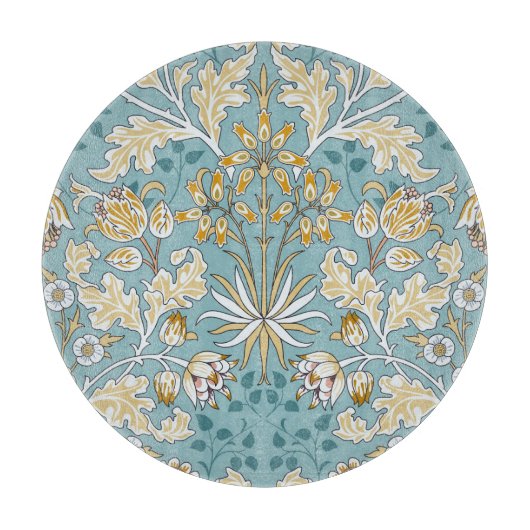 Vintage Blume, nahtlos blaue Blattspalte Schneidebrett (Vorderseite)