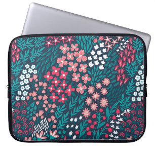 Vintage Blume nahtlos. Endlos wiederholt Laptopschutzhülle