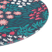 Vintage Blume Nahtlose Textur. Schneidebrett (Ecke)