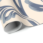 Vintage Blume nahtloses Musterelement. elegant Geschenkpapier (Rolleneckpunkt)