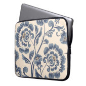 Vintage Blume nahtloses Musterelement. elegant Laptopschutzhülle (Vorderseite Links)