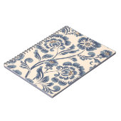 Vintage Blume nahtloses Musterelement. elegant Notizblock (Linke Seite)