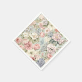 Vintage Blume Napkins Serviette (Ecke)