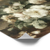 Vintage Blume noch lebensdruckbar Poster (Ecke)