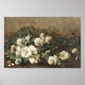 Vintage Blume noch lebensdruckbar Poster (Vorne)