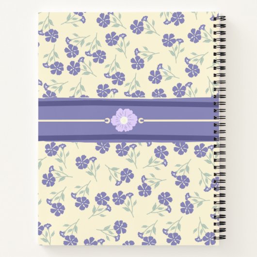 Vintage Blume Notizblock (Rückseite)