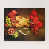 Vintage Blume Ölmalerei Puzzle (Horizontal)