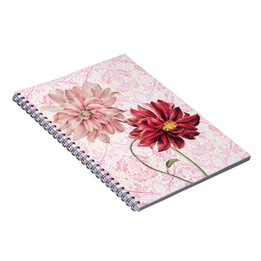 Vintage Blume Pair Journal-Notebook Notizblock (Rechte Seite)