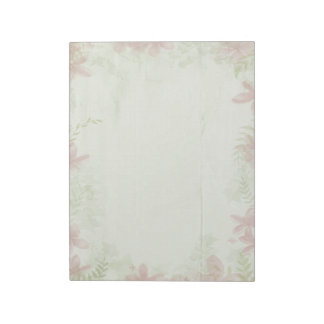 Vintage Blume Papier Editor Notizblock