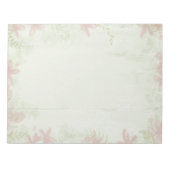Vintage Blume Papier Editor Notizblock (Vorderseite)