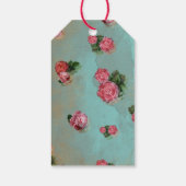 Vintage Blume Papier - Geschenkmarke Geschenkanhänger (Rückseite)