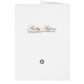 Vintage Blume Papier - Tischnummer (Hinten)