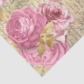 Vintage Blume-Papiertaschentücher Seidenpapier (Detail)