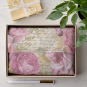 Vintage Blume-Papiertaschentücher Seidenpapier (Geschenk)