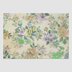 Vintage Blume - Papiertücher - Antiquitäten Seidenpapier