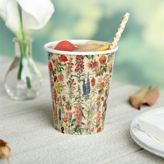 Vintage Blume  Pappbecher (In Situ)