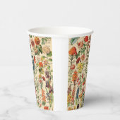 Vintage Blume  Pappbecher (Rechts)