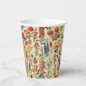 Vintage Blume  Pappbecher (Vorderseite)