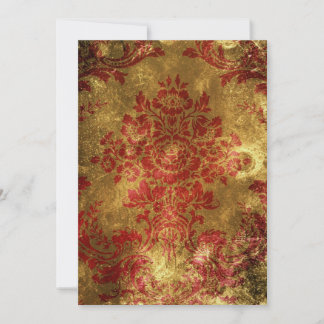 Vintage Blume Party Einladung Red Gold Western