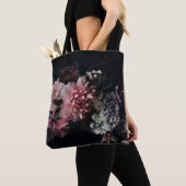 Vintage Blume. Peonies, Tulpen, Lilien, Hydrangea Tasche (Von Nahem)
