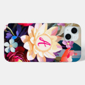 Vintage Blume Personalisiert Case-Mate iPhone Hülle (Rückseite (Horizontal))