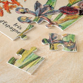 Vintage Blume (personalisiert) Puzzle (Seite)