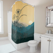 Vintage Blume Pflanze Florenz Duschvorhang (Beispiel)