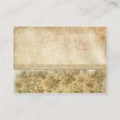 Vintage Blume Platzkarte (Rückseite)