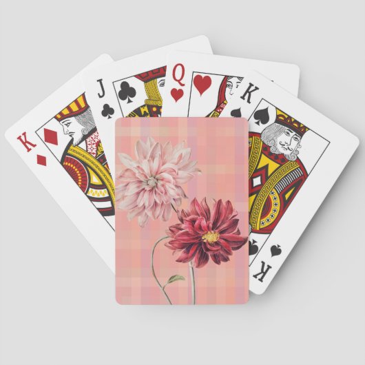Vintage Blume Playing Cards Spielkarten (Rückseite)