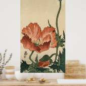 Vintage Blume Poppy von Ohara Koson Poster (Küche)