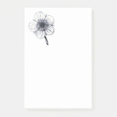 Vintage Blume. Post-it Klebezettel (Vorderseite)